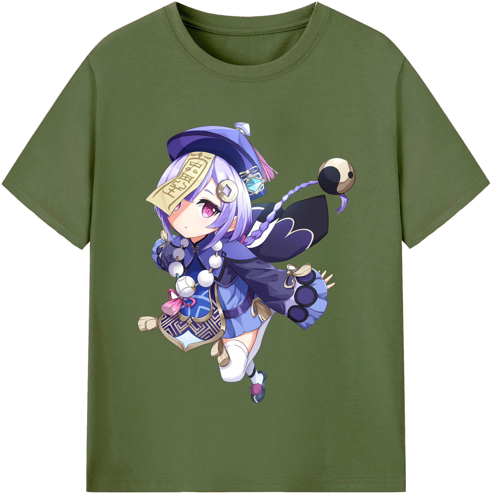 げんし神 七七 なな  genshin Nana 綿100％半袖Tシャツ（フロントプリント）